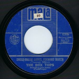 Box Tops ‎Vinyl 45 Sweet Cream Ladies, Forward March / I See Only Sunshine VG+